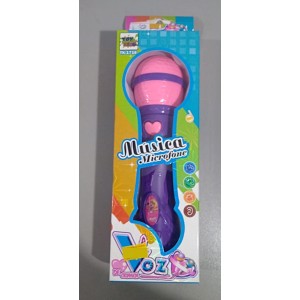 MICROFONE MUSICAL TOY KING PLASTICO A PILHA