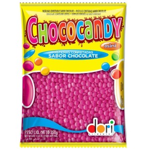 PASTILHA DORI 350G CHOCOCANDY MINI ROSA