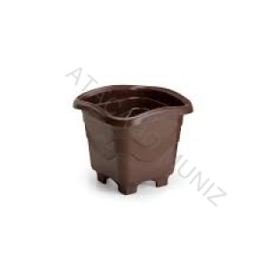 VASO INJEPLASTEC QUADRADO PEQUENO COFFEE