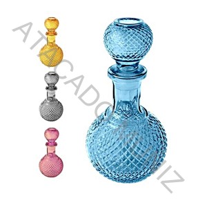 LICOREIRA DE VIDRO REDONDA RELEVO CLASSIC COLOR