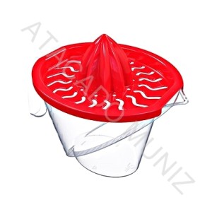 JARRA PLASTICA GRADUADA COM ESPREMEDOR