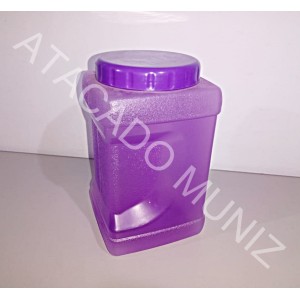 POTE QUADRADO 2000 ML LILAS