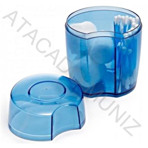 PORTA ALGODAO E CONTONETES AZUL