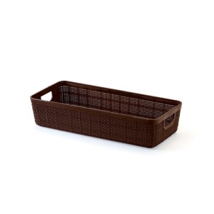 HOME ORGANIZER PLASNORTHON 1,7 LITROS CAFE 28X12,5X6CM