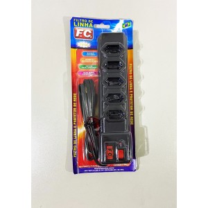 FILTRO DE LINHA FC NEW 2P COM T 5 TOMADAS 1,20 METROS