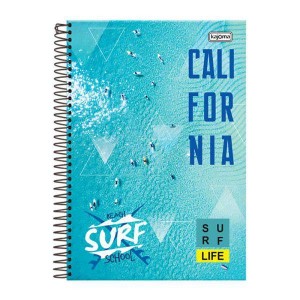 CADERNO KAJOMA SURF LIFE 20 MATERIAS