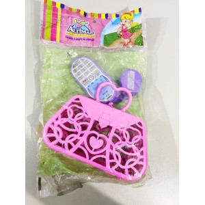 KIT BELEZA CELULAR BOLSINHA E CHAVE