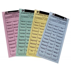 CARTELA DE RIFA COM 30 NOMES