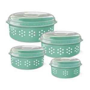 CONJUNTO 4 POTES RASO POA