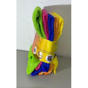 TOALHA DE LIMPEZA MULTIUSO MONALIZA POLIESTER 5 PECAS 30X30CM