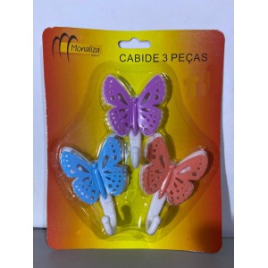 CABIDE DE PAREDE MONALIZA 3 PECAS