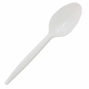 COLHER PLAST PLAC PEQUENO BRANCA 12 UNIDADES