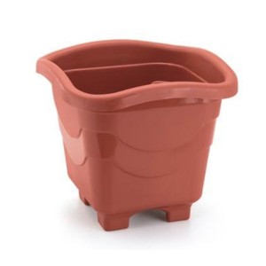 VASO INJEPLASTEC QUADRADO GRANDE TELHA